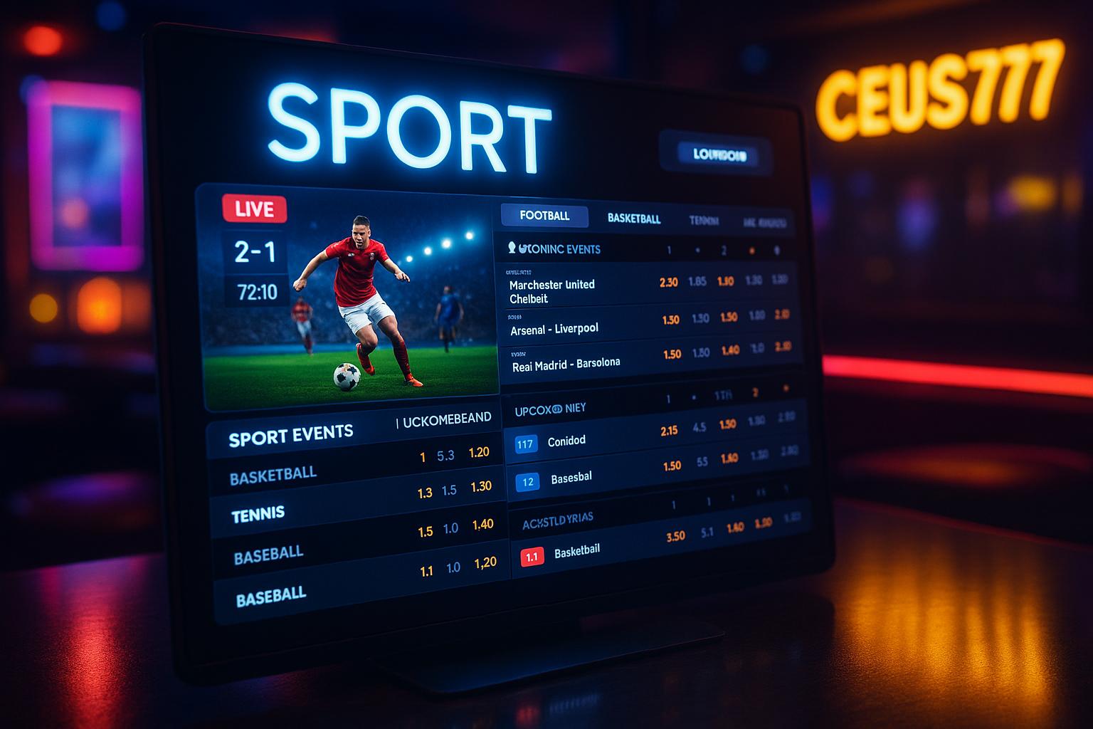 Apostas esportivas no cassino online CEUS777